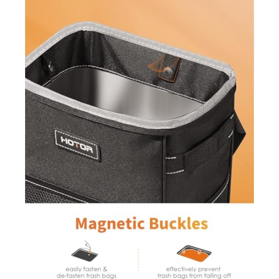 Kapaklı ve Saklama Cepli Araba - Waterproof Car Trash Can With Lid incelemesi ve fiyatı