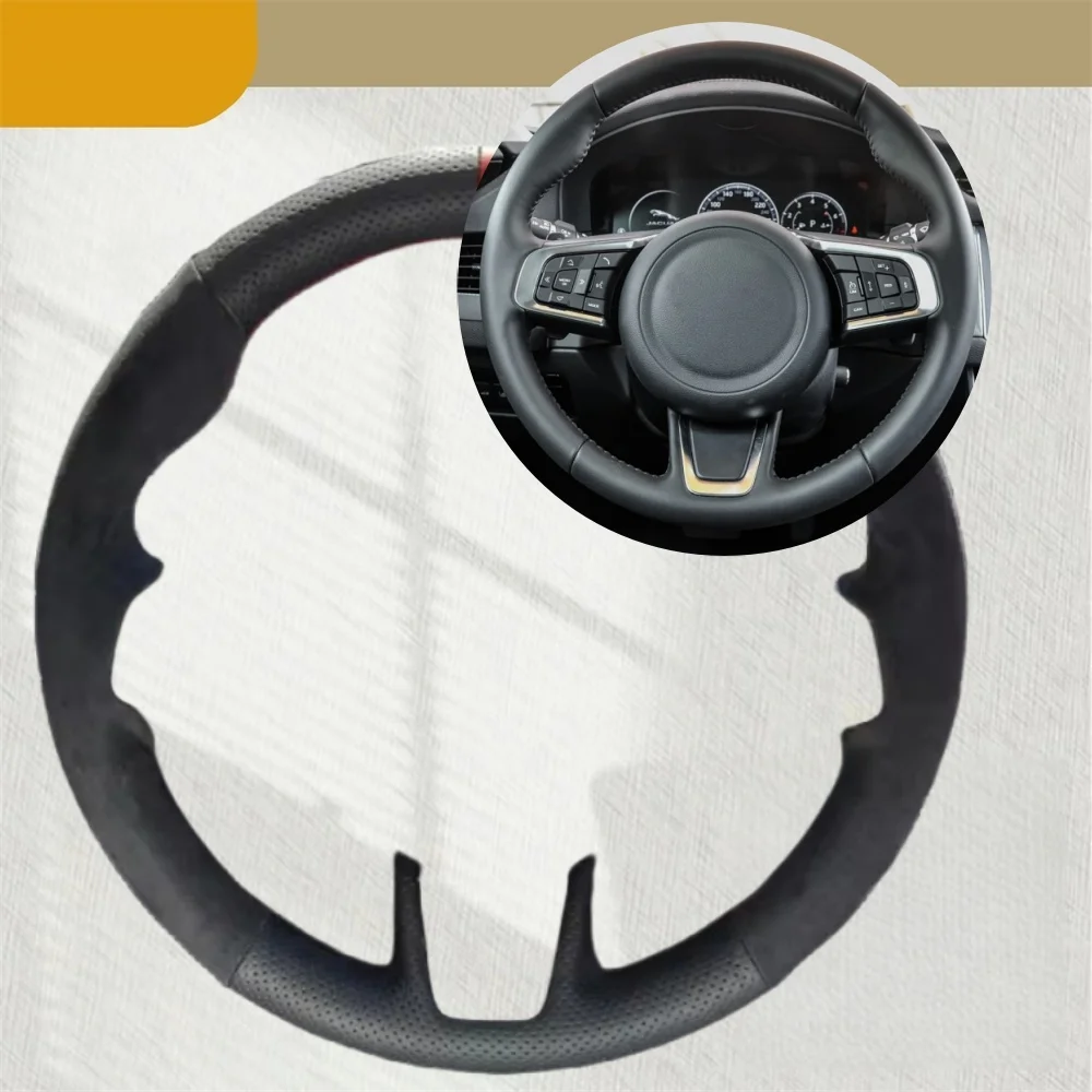 Jaguar XFL XE XJL F-PACE XKR i - Car Steering Wheel Cover Anti Slip Breathable incelemesi ve fiyatı