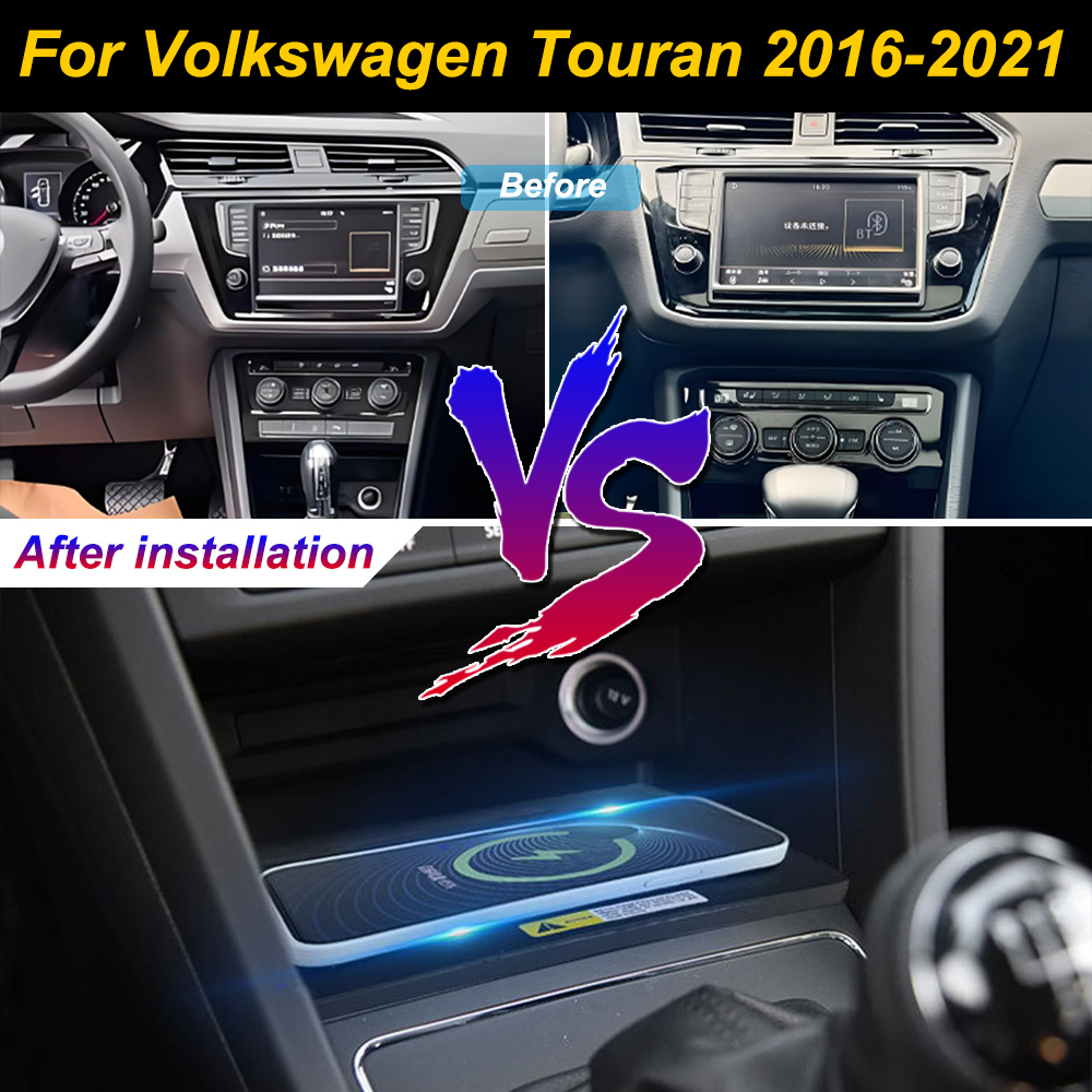 2 Din Volkswagen Touran 2016-2 - Wireless Car Charger Mount Fast Charging incelemesi ve fiyatı