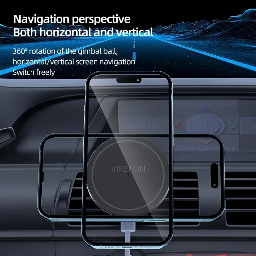 Araba kablosuz şarj cihazı man - Magnetic Phone Holder For Car Vent incelemesi ve fiyatı