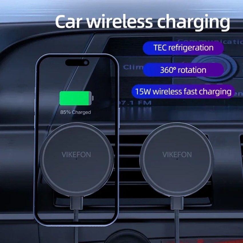 Araba kablosuz şarj cihazı man - Magnetic Phone Holder For Car Vent incelemesi ve fiyatı