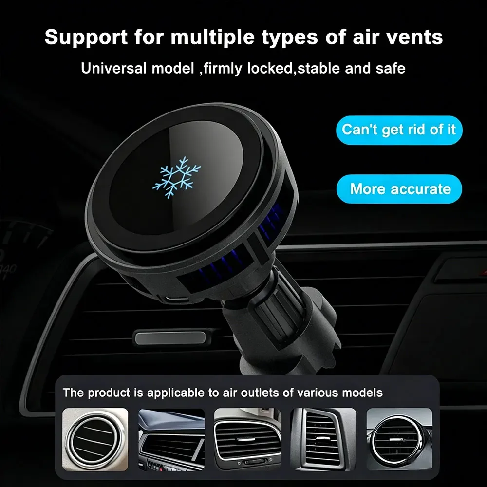 15W Buz Soğutmalı Manyetik Kab - Magnetic Phone Holder For Car Vent incelemesi ve fiyatı