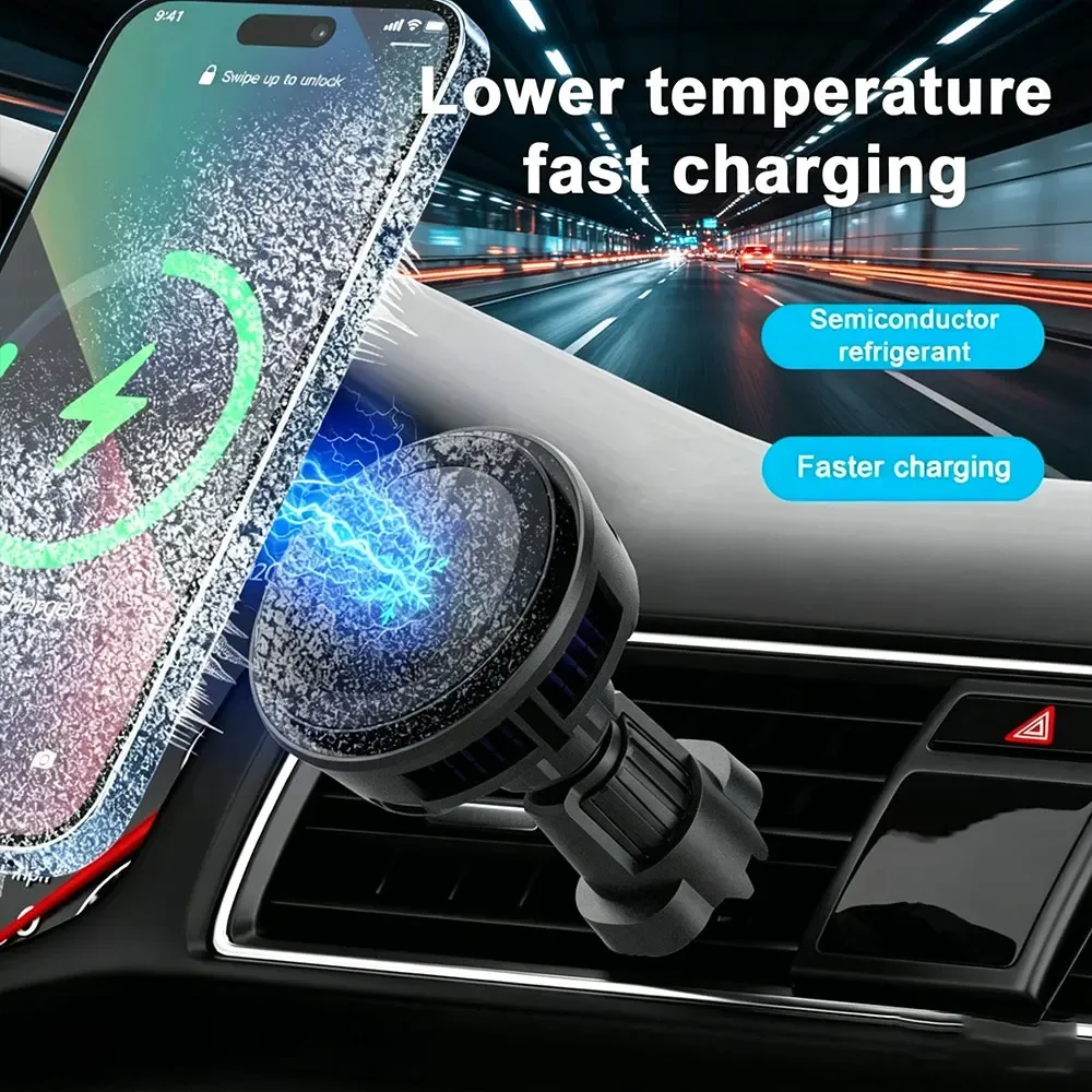 15W Buz Soğutmalı Manyetik Kab - Magnetic Phone Holder For Car Vent incelemesi ve fiyatı